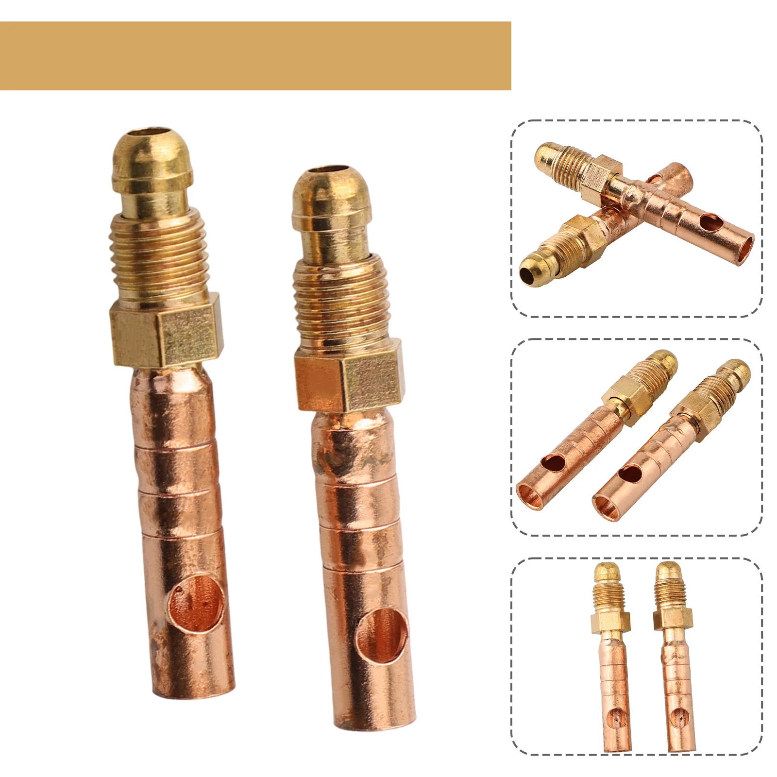 2pcs Power Cord Adapters for TIG Welding for torch Compatible with WP9 WP17 WP24 Gas and Electric Cable Connection