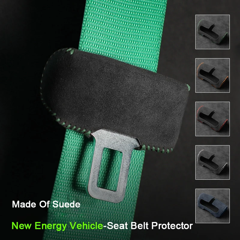 

For ZEEKR 001 Seat Belt Lock Super Suede Protective Cover Anti-scratched Decorative Cover Sleeve Interior Styling Accessories