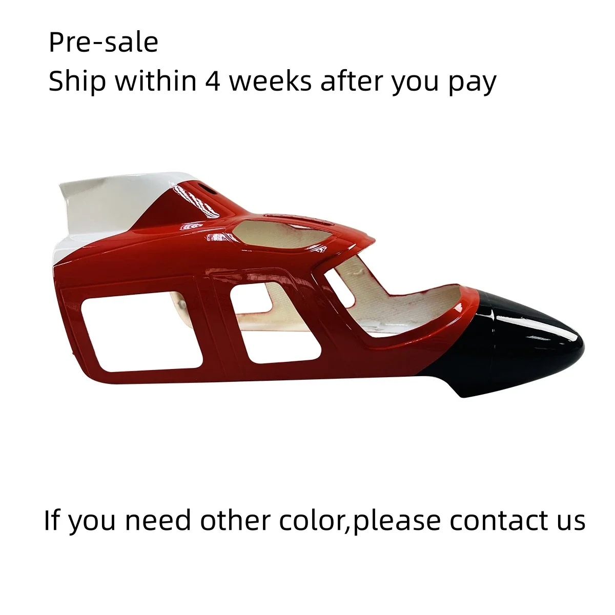 Roban-Pièces de rechange de fuselage à l'échelle A109, remplacement d'hélicoptère, modification de l'Antarctique, fenêtre, queue, train d'atterrissage rétractable, entretoises en bois, taille 500