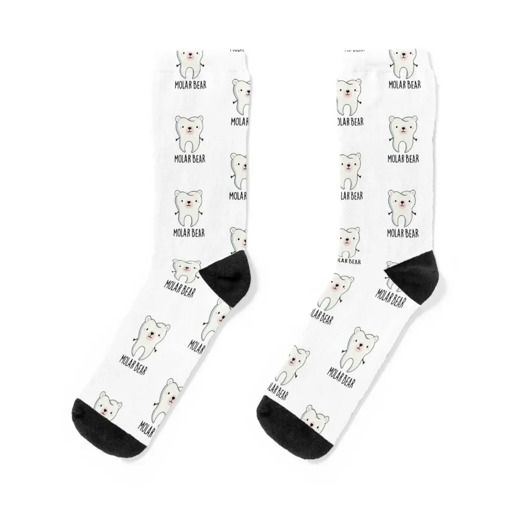 

Molar Bear Funny Tooth Puns Socks gym hiking sheer Men's Socks Luxury Women's