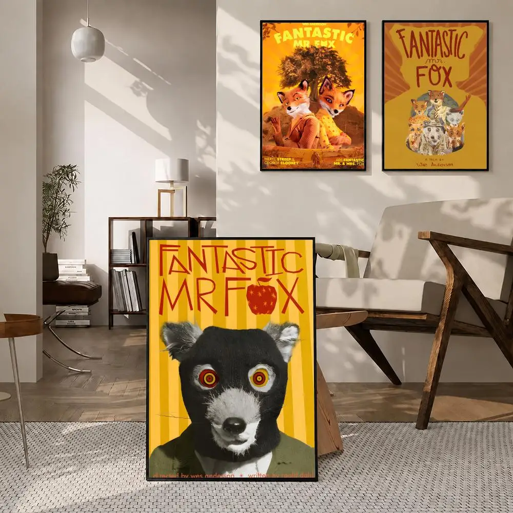 Movie Fantastic Mr.Fox Poster High-definition poster stickers, suitable for bedroom, living room, home decoration