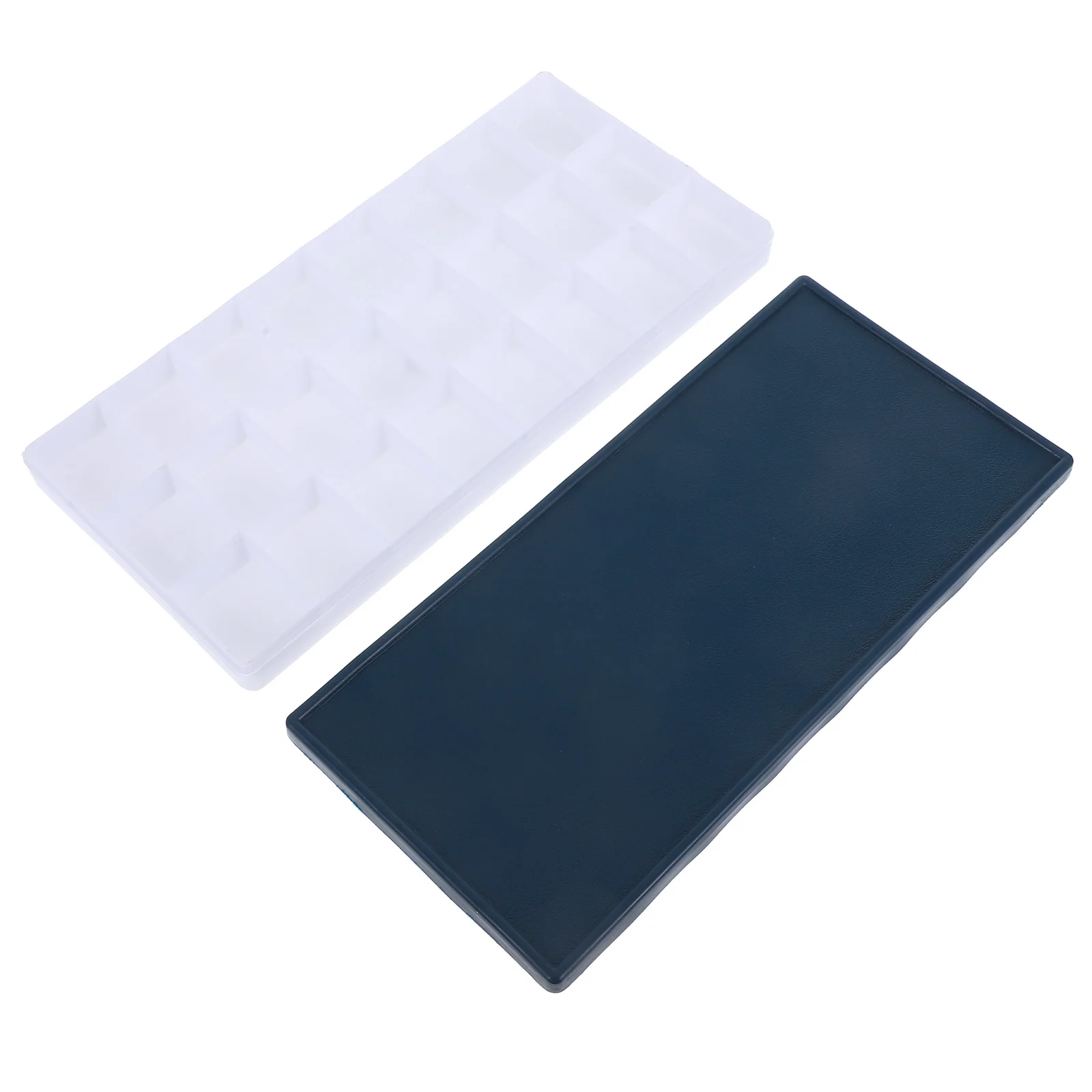 

Portable Plastic Paint Palette With Silicone Lid Airtight Compartment For Watercolor Gouache Acrylic Oil Color Mixing Tray