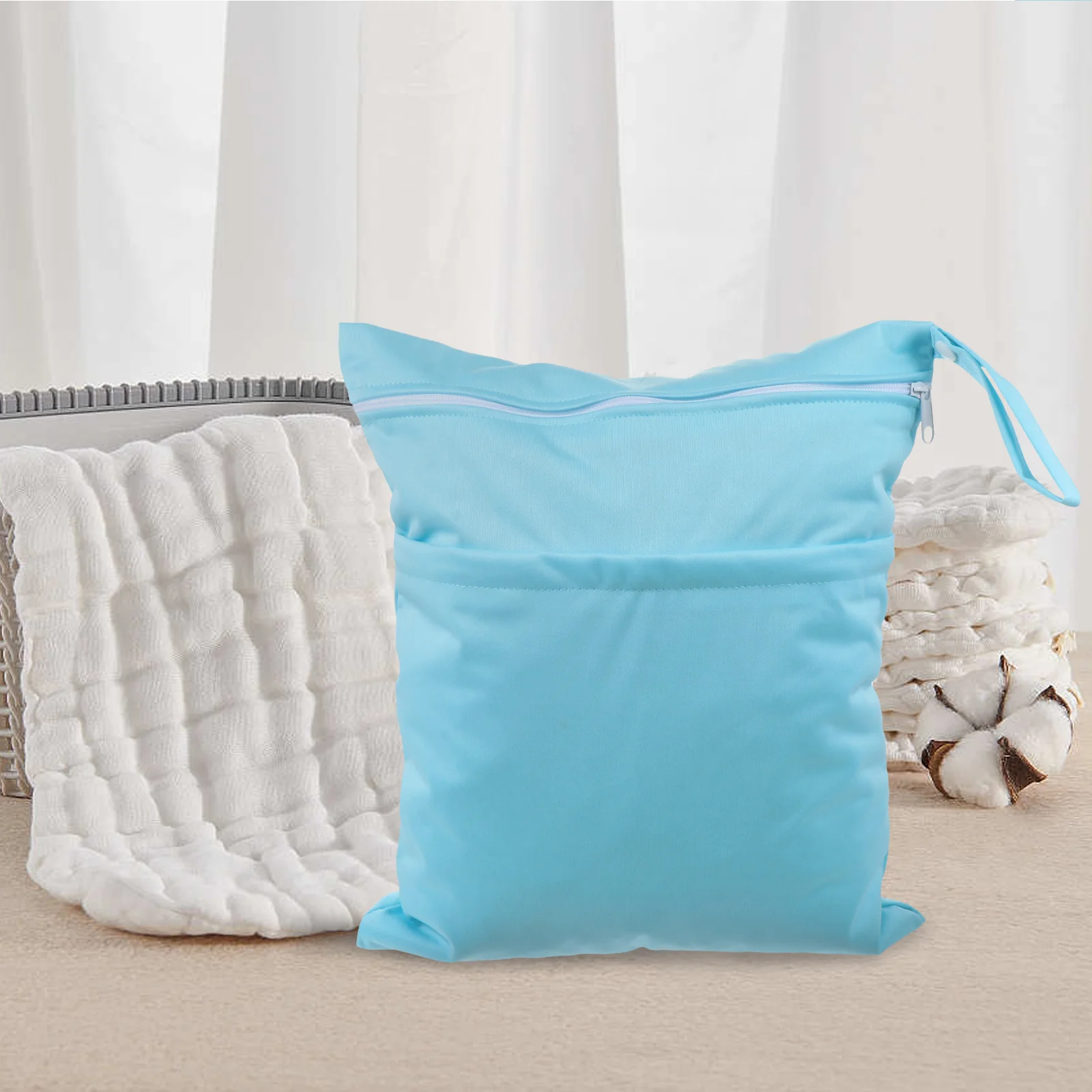 2 قطعة حقيبة تخزين حفاضات الطفل مقاوم للماء القماش حفاضات المنظم للحفاضات الرطبة الجافة المحمولة السفر الشاطئ اليوغا استخدام #6