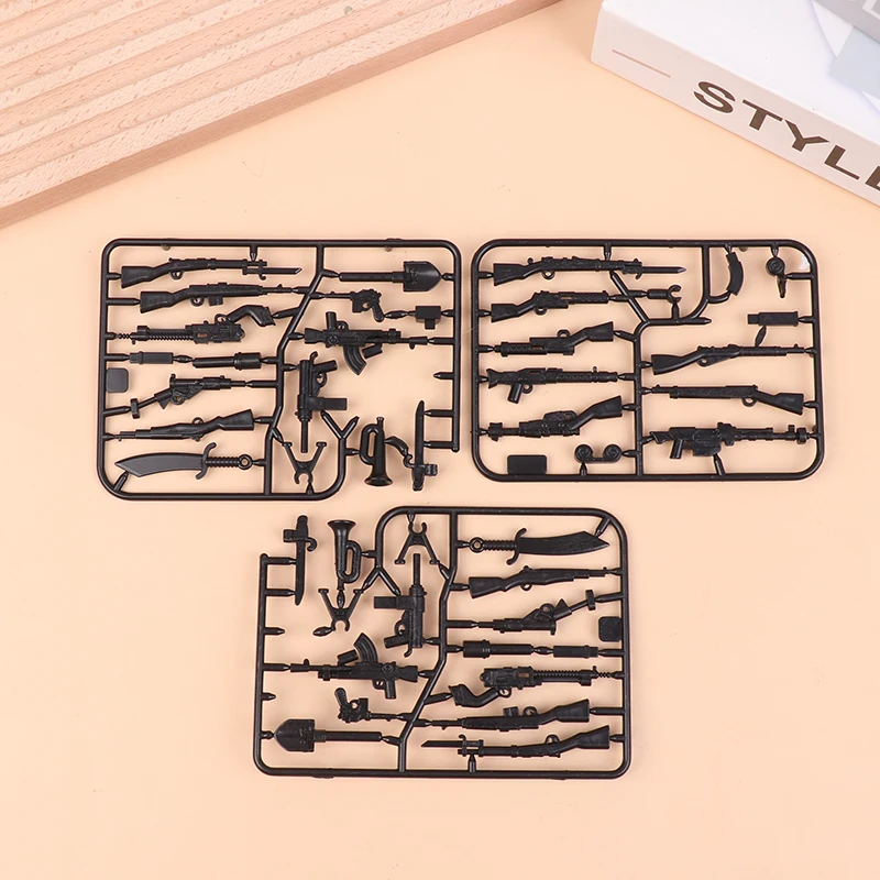 5 Pcs Blocks Weapons Pack Parts Soldiers Building Blocks Figure Model Heavy Machine Accessories Building Bricks DIY Toys