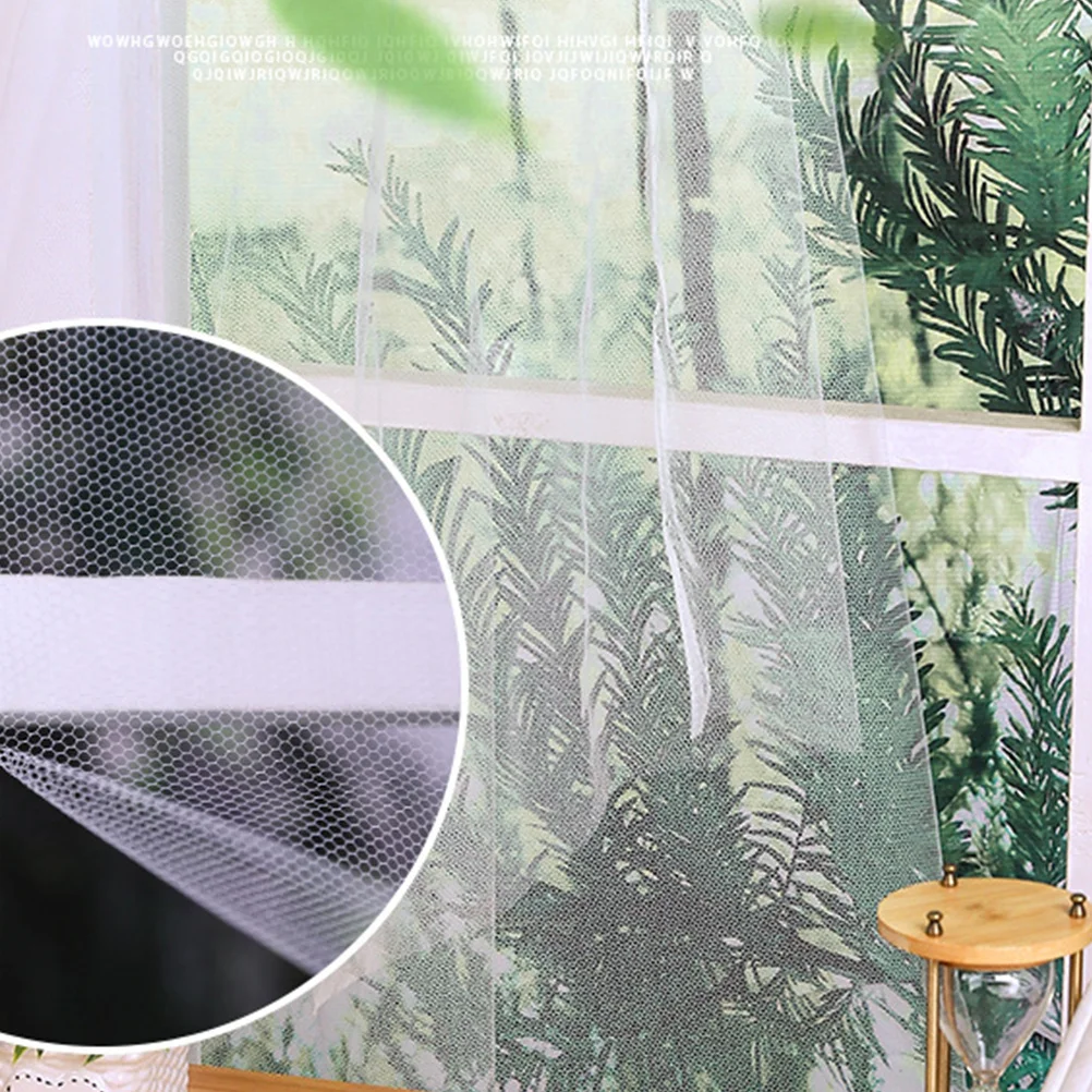 

4Pcs Insect Screen Mesh Kit Sticky Window Net DIY Repair for Bug Protection Sun Screening Clear Visibility Indoor Use