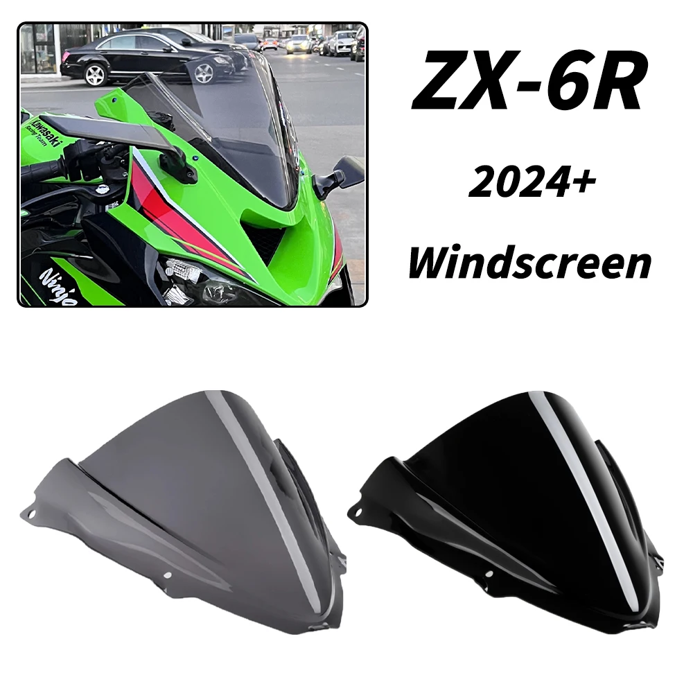 

2024 motocicleta pára-brisas defletores de vento escudo protetor para kawasaki zx6r ZX-6R zx 6r