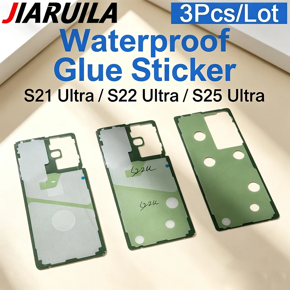 3pcs Back Cover Housing Sticker for Samsung S26 Plus S25 Ultra S23 S22 S24 Plus S23 Ultra S24 S22 Plus Door Case Adhesive