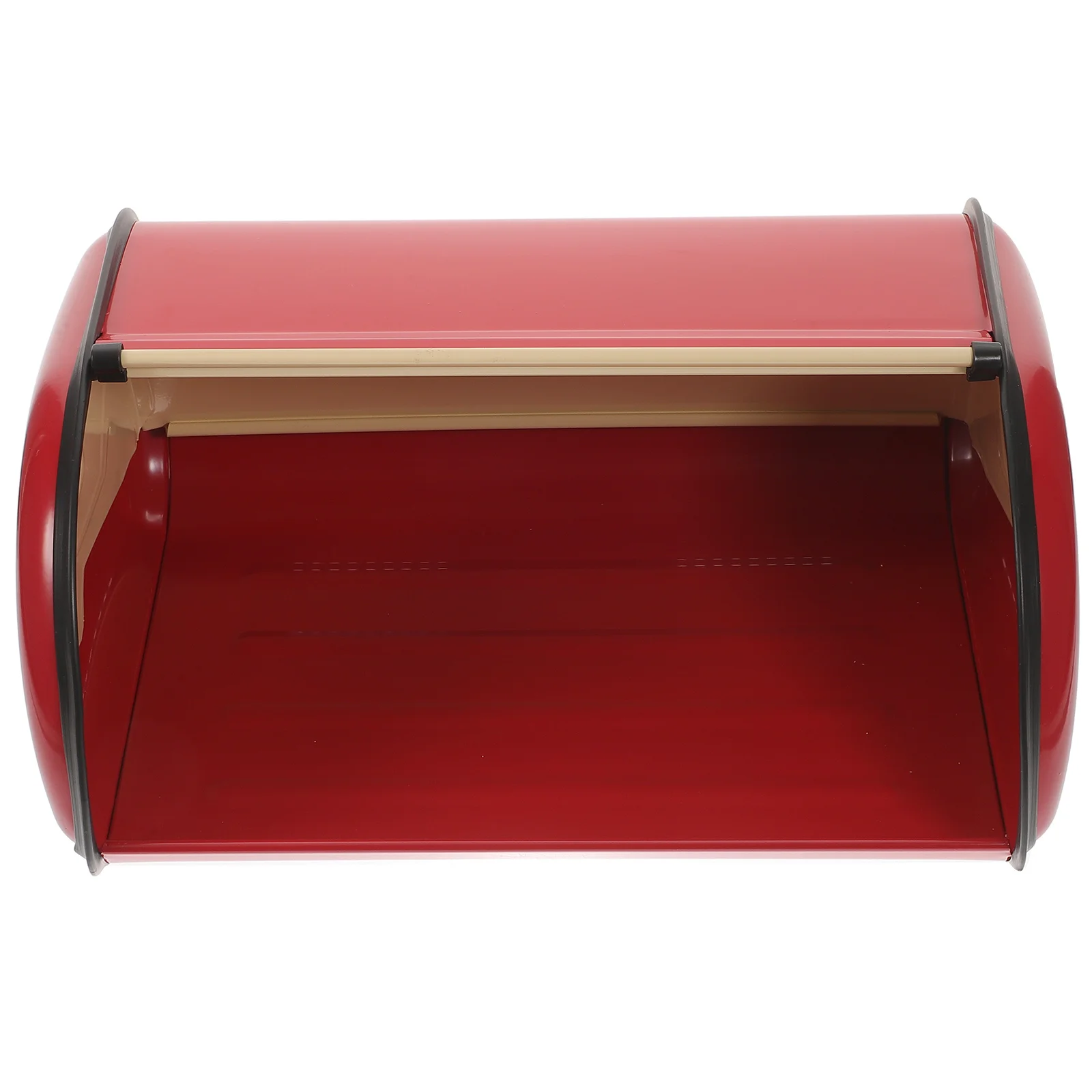 Vintage Bread Container Box Bin for Kitchen Countertop Desktop Storage Red Iron