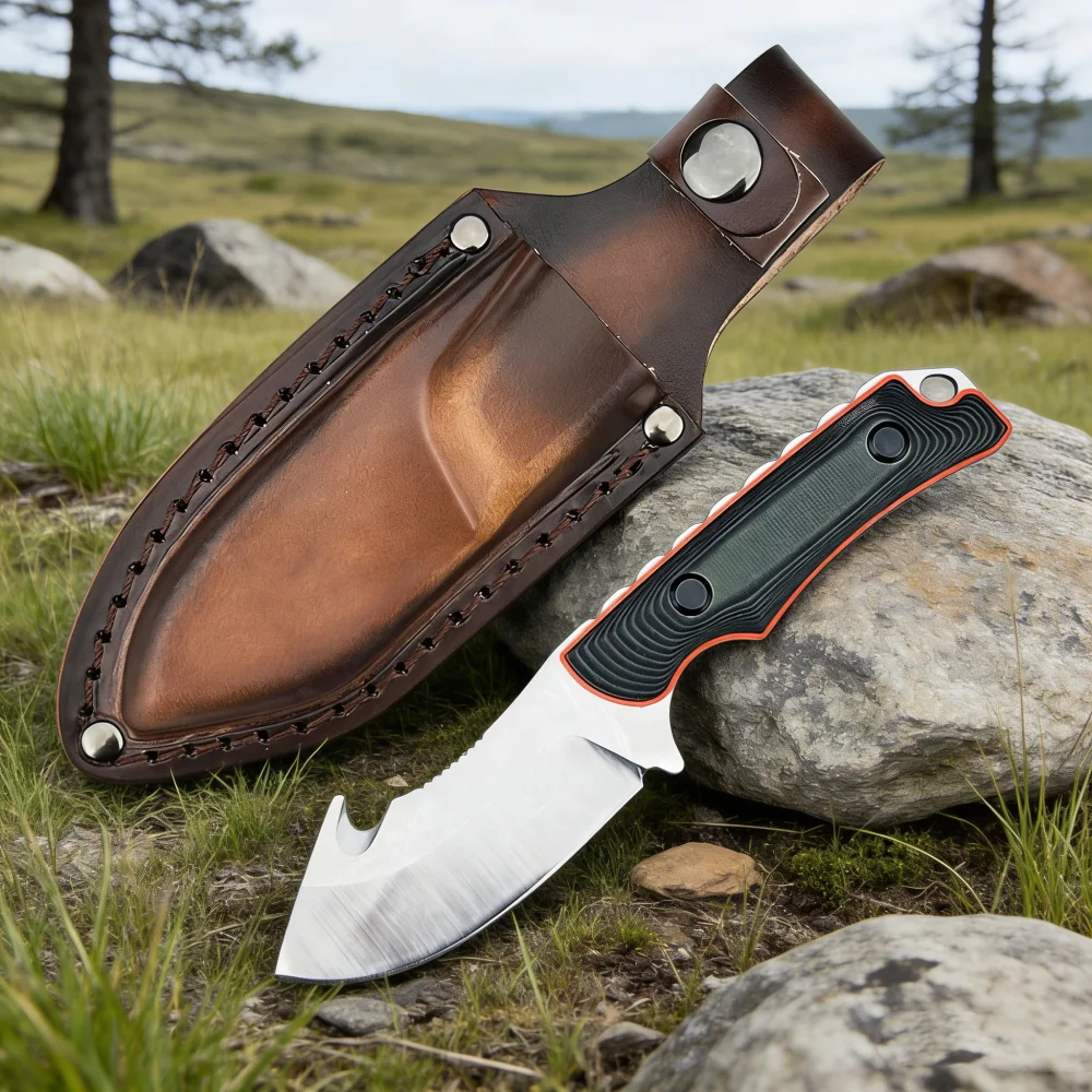 

Нож с фиксированным клинком Hunt Canyon 15018, цельнометаллический, с клинком из стали 8Cr13Mov и текстурированной рукоятью из G10, для активного отдыха, кемпинга и повседневного использования (EDC)