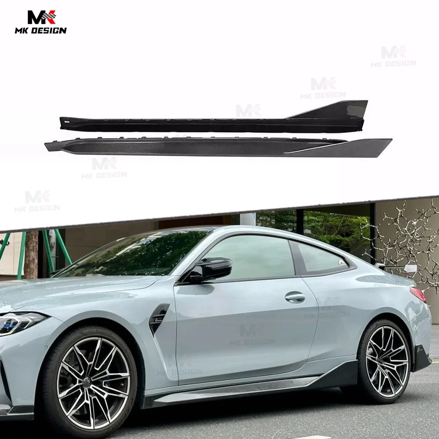 

Carbon Fiber MP Style Side Skirts Extension Lip Aprons for BMW G80 G81 M3 G82 G83 M4 2021-IN Side Skirts Car Accessories