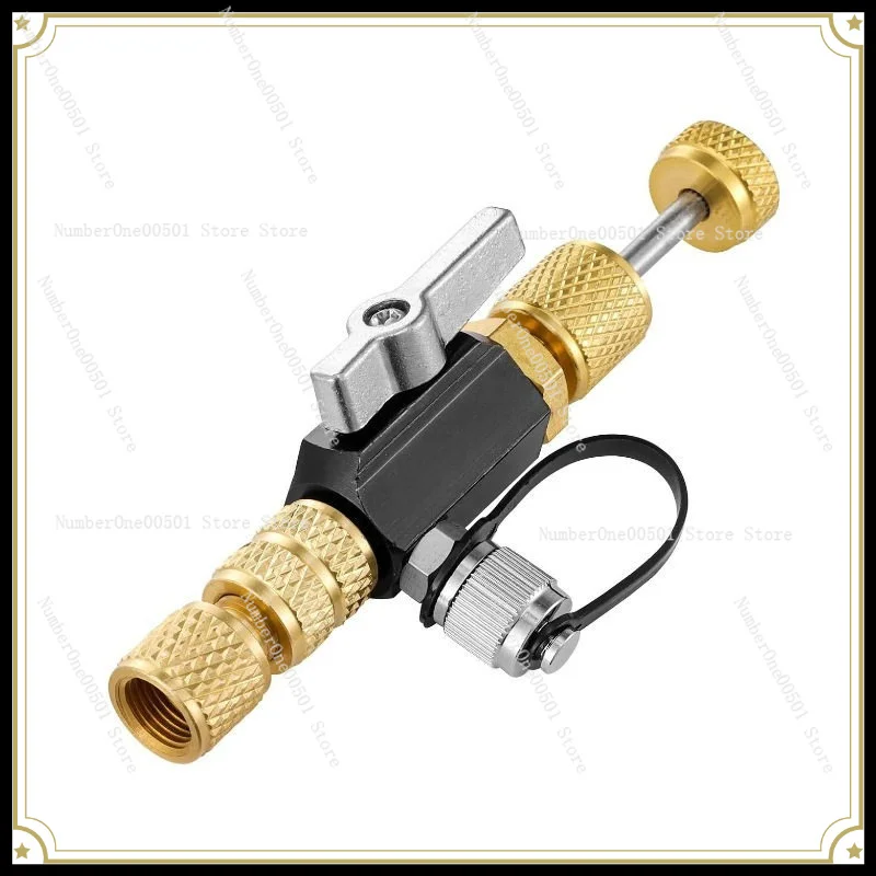 1/4 and 5/16 Inch Air Conditioners, Visual Valve Core Removal Tool, Adapter