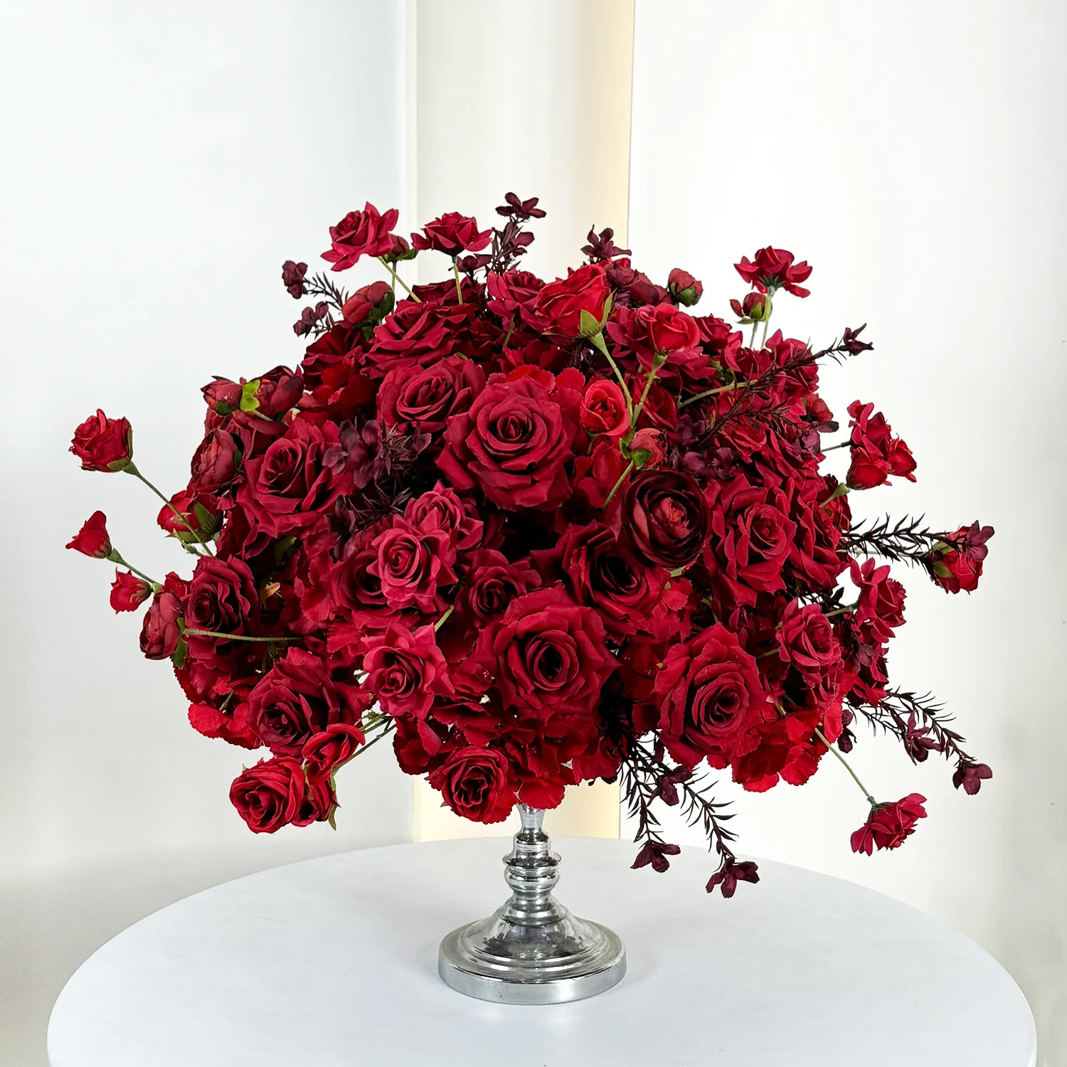 

Rose ball wedding table placement table flower device candlestick decoration simulated flower ball