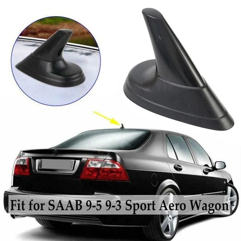 1PCS Fin Aerial Black Look Fin Aerial Dummy Antenna Fit For AERO SAAB 9-3 9-5 93 95 Vehicle Antenna JC-887 Exterior Accessorie