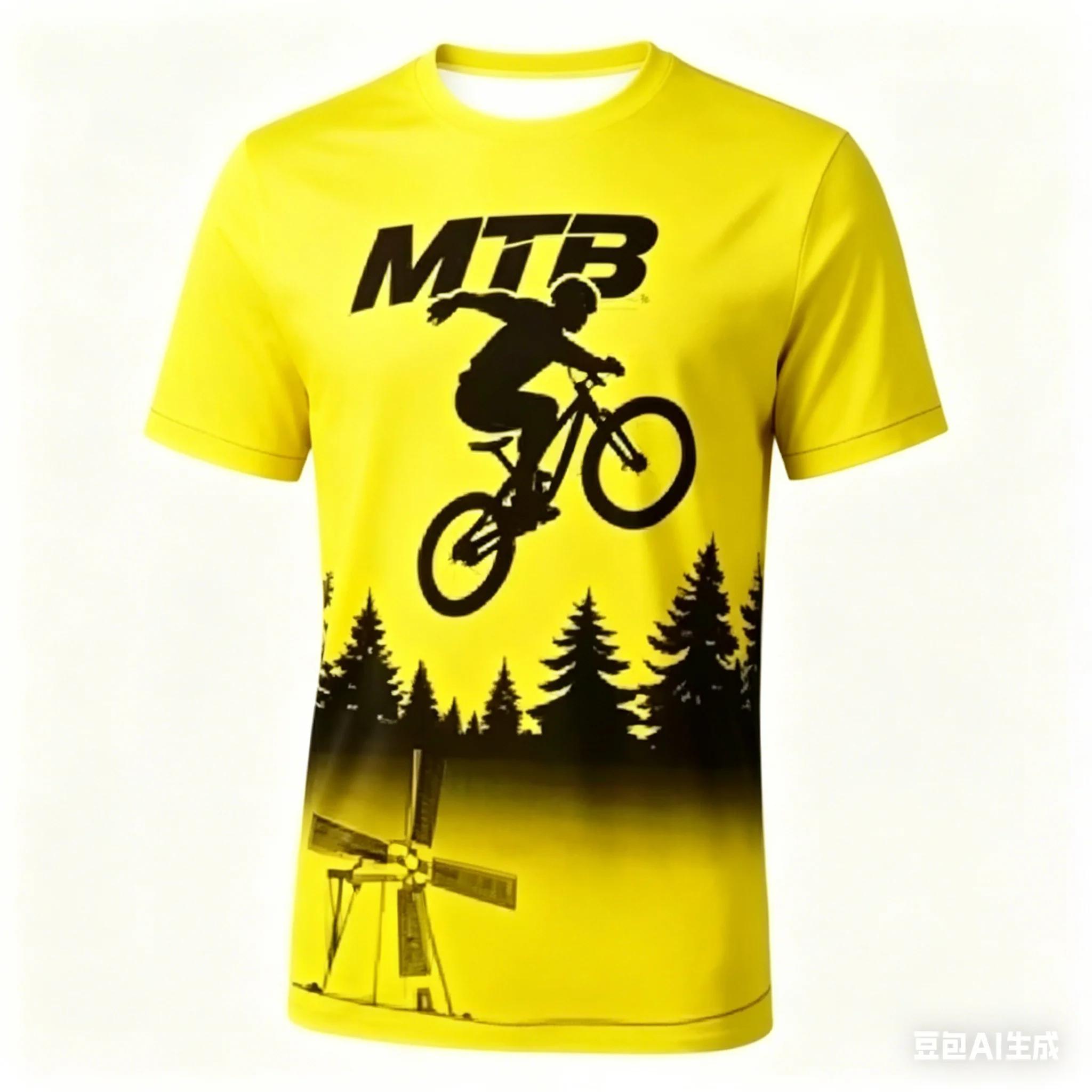 Summer street fashion breathable and quick-drying children's T-shirt is suitable for outdoor mountain biking off-road activities