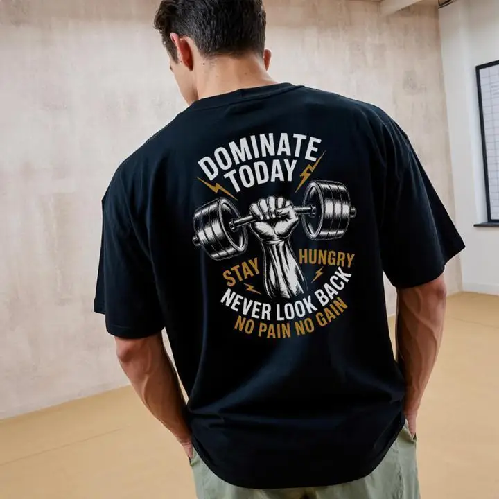 

Фитнес-спортивная модная брендовая футболка с коротким рукавом для спортзала, свободный летний мужской повседневный удобный топ с короткими рукавами из американского хлопка с принтом