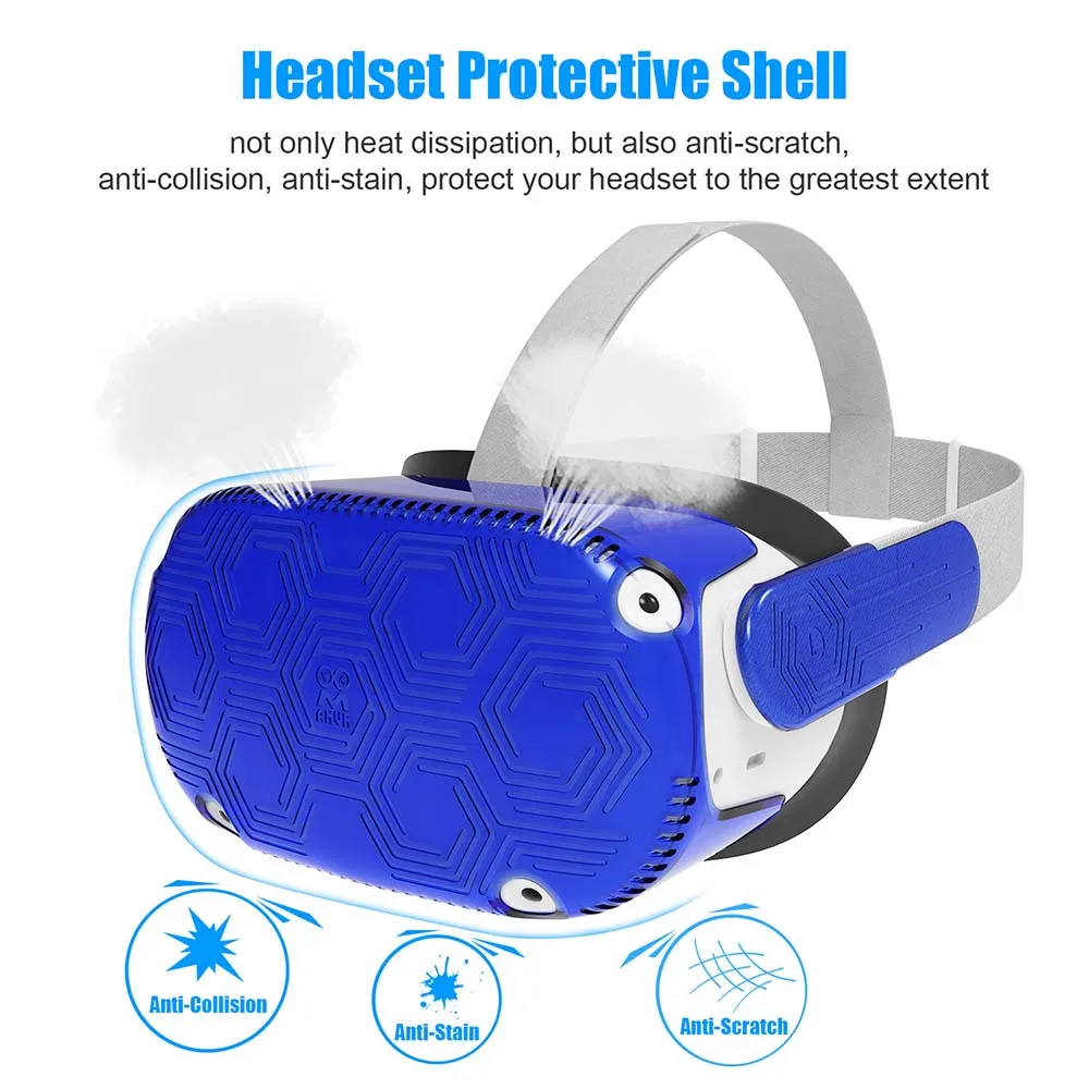 

AMVR Protective Case for Quest 2 Headset Plastic Shell VR Accessories
