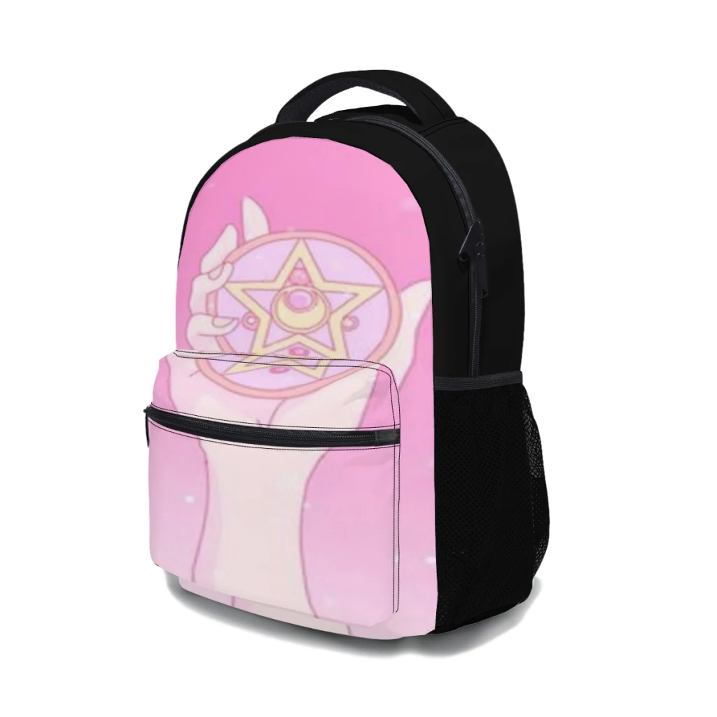 Sailor-moon-mochila impermeável para meninas, mochila de alta capacidade, nova moda, 17 polegadas 