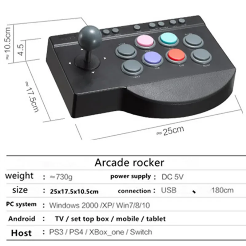 Upgraded Arcade Rocker King of Fighters 97 Computer Fighting Android Mobile Phone TV Game Console Multi-platform Games Gamepad