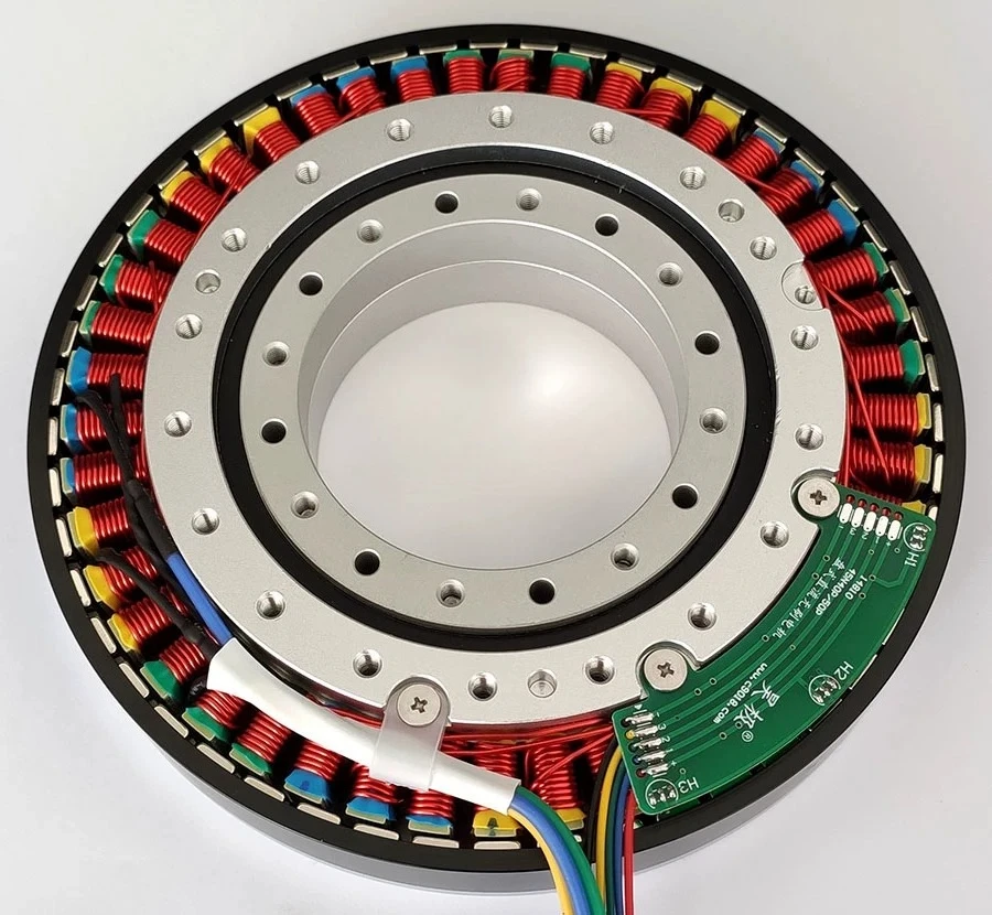 700W 14810 Large Hollow Shaft Ultra Low Speed Disc DC Brushless Motor Flat Thin Motor Large Permanent Magnet Brushless DC Motor
