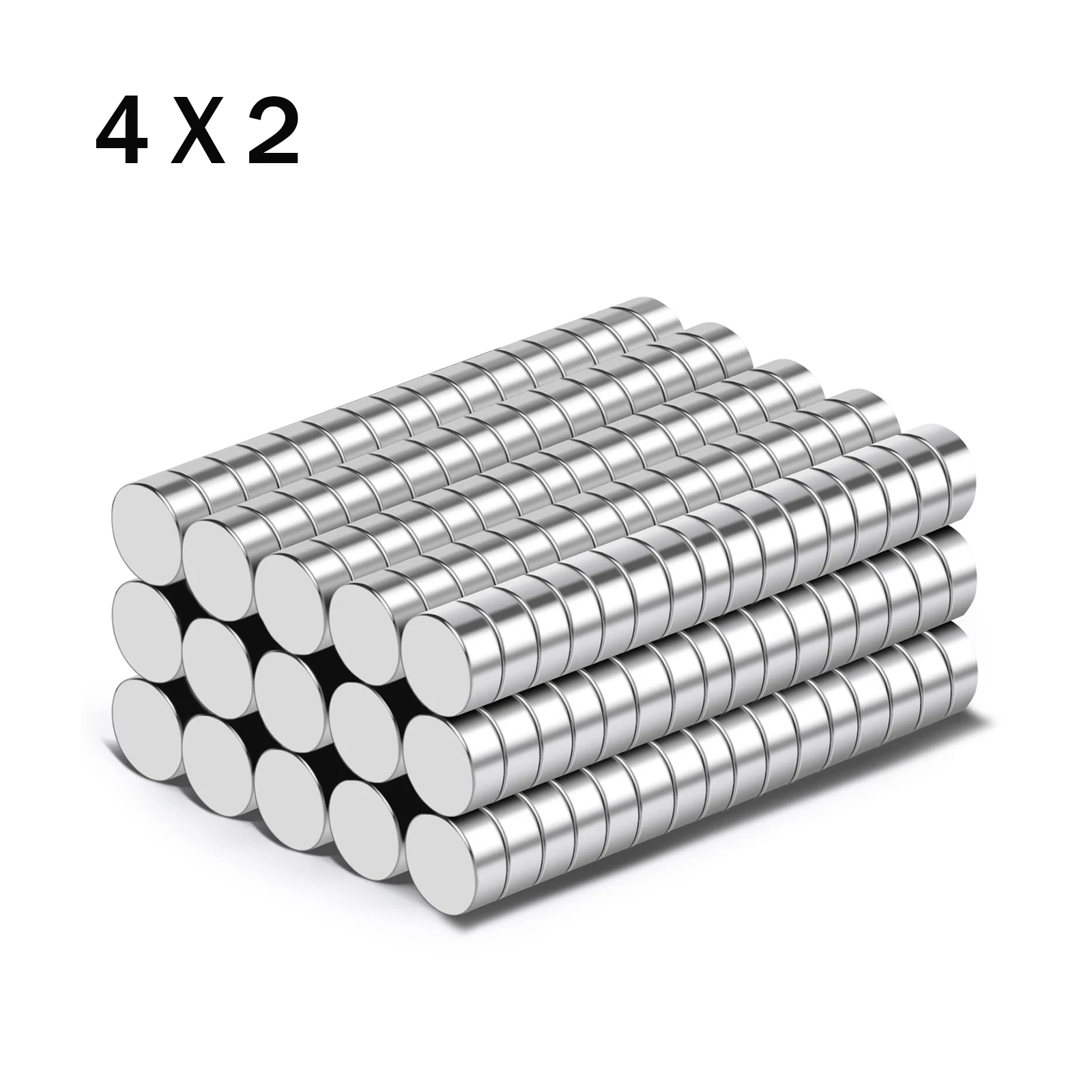 20/50/100Pcs 4x2mmRound Shape Rare Earth Neodymium Super Strong Magnetic N38 NdFeB Magnet Fridge Door Acoustic Field Electronics