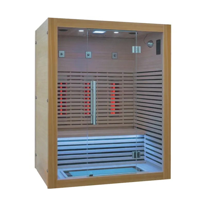 Modern Design Red Cedar Sauna Room with Steam Function for Garden and Commercial Use