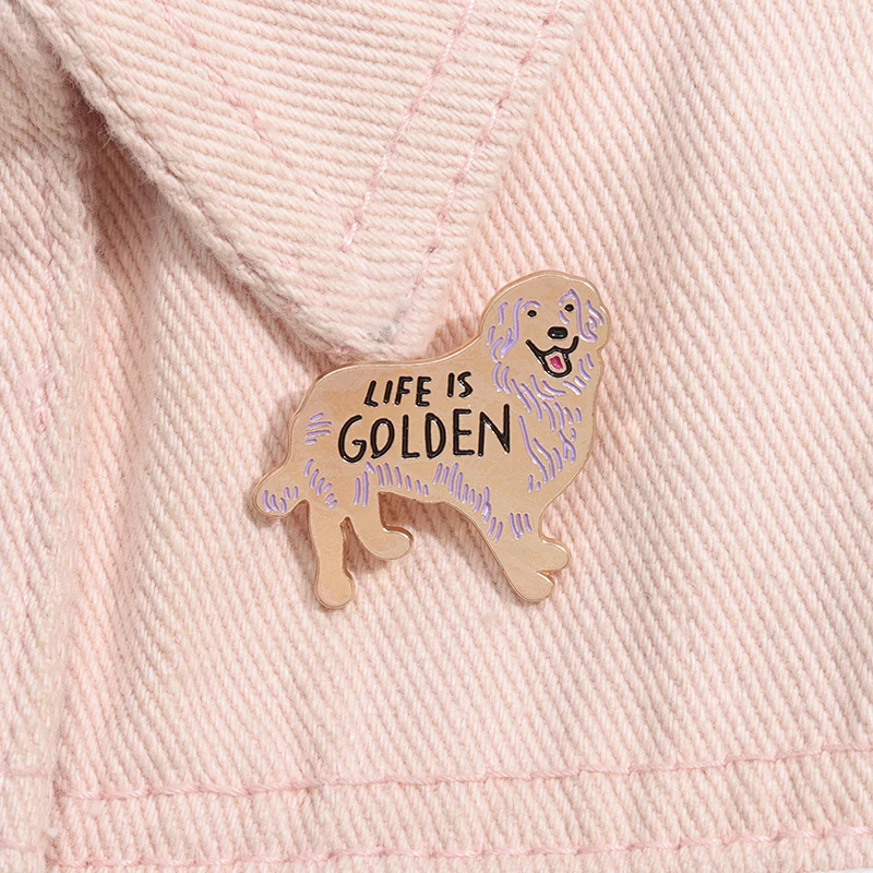 Animal Dog Shaped Enamel Pins Cute Love Butt Corgi Brooches Clothes Cartoon Decorative Lapel Badge Jewelry Gift for Kids Friends