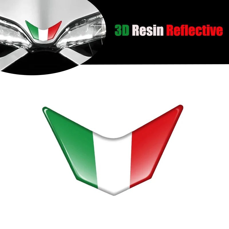 

3D Resin Motorcycle Front Fairing Decals Italy Sticker Case for Ducati 959 969 1199 1299 PANIGALE V4 S R SUPERSPORT