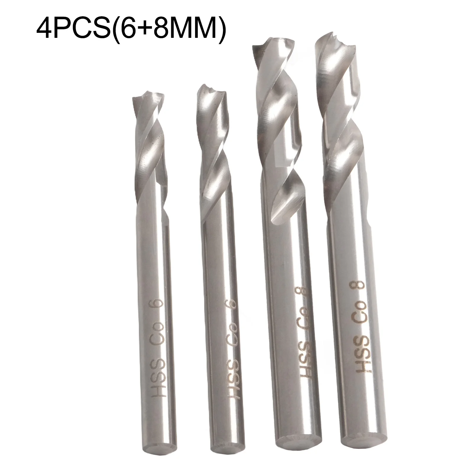 4PcsCobalt Spot Welding Drill 6/8mm Premium Spot Weld Cutter Drill Bit Spot Welding Removing Drill Cutter For Car Maintenance