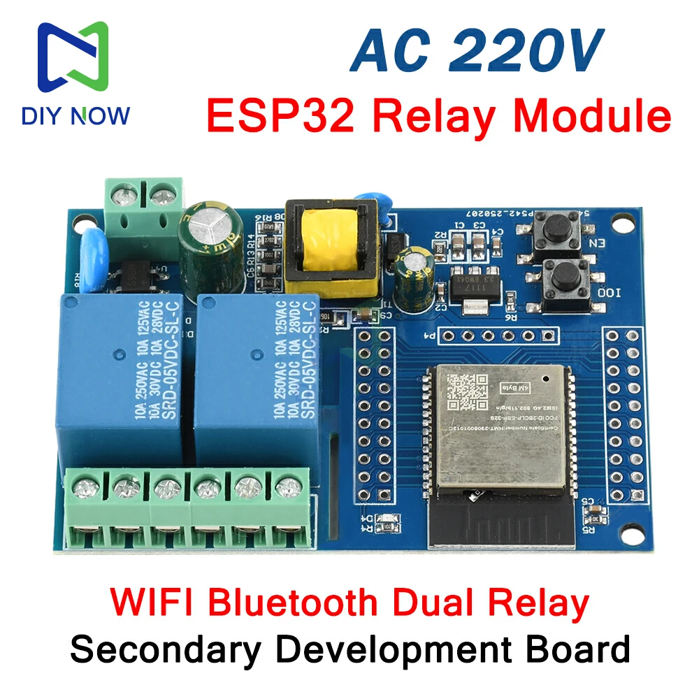 Module Relais 8 Canaux DC5-30V ESP32 WiFi BLE - Carte Développement Programmable Smart Home