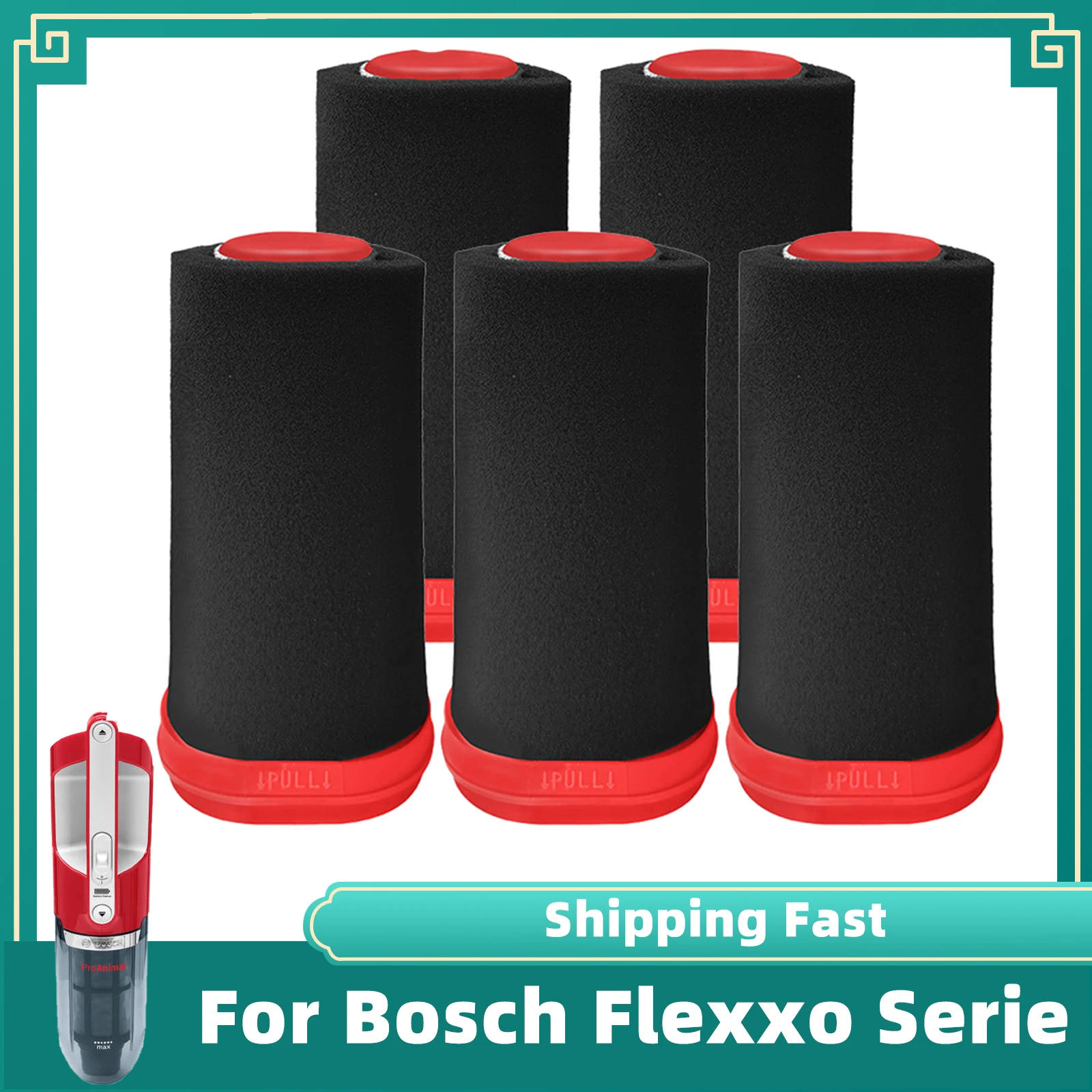 HEPA Filter For Bosch Flexxo Serie BBH3Z0025 BBH3PETGB BBH3251GB Handheld and Handstick Vacuum Cleaner Accessories Parts