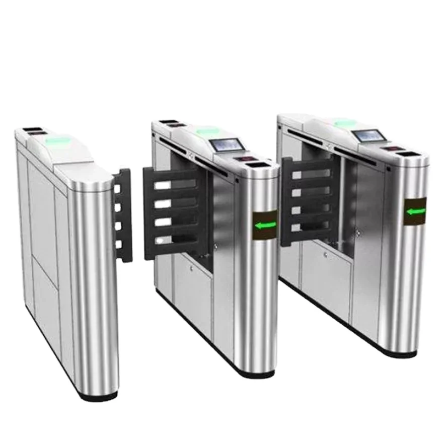 gate for supermarkets Luxury entrance high-speed revolving door guardrail high security face recognition access control system