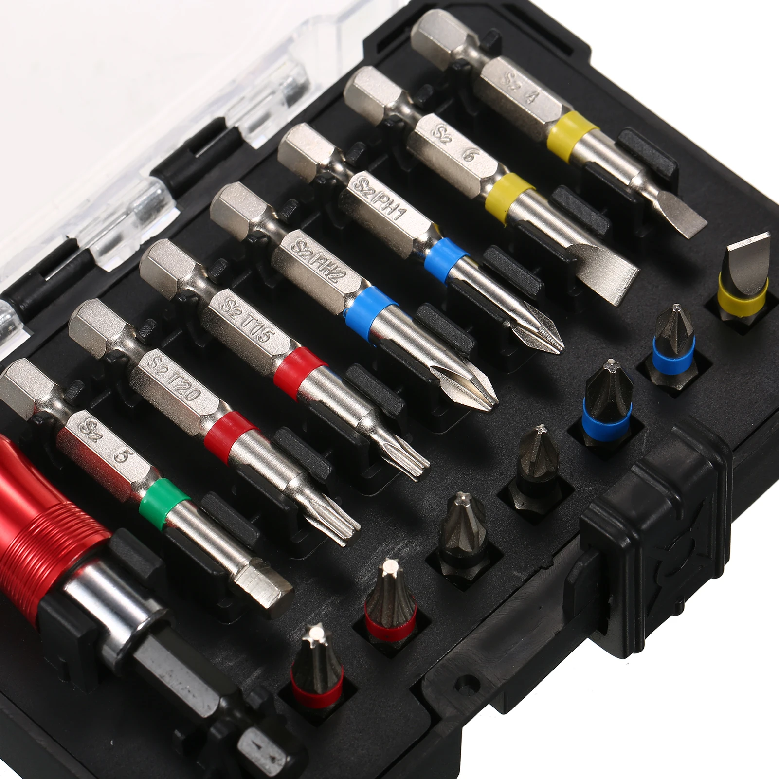 45PCS Drill Bit Set Screwdriver Bit Set Impact Driver Bit Set for Wood, Metal, Steel and Security Screwdriver Bits for Power