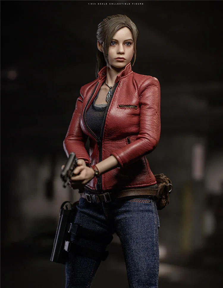 In Stock 1/6 Women Soldier Claire Redfield With Weapon Full Set 12\'\' Action Figure Body Best Collection NAUTS x DAMTOYS DMS031