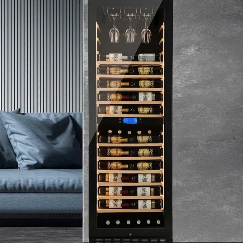 

Thin embedded wine cabinet constant temperature wine cabinet household air-cooled living room ice bar tea refrigerator