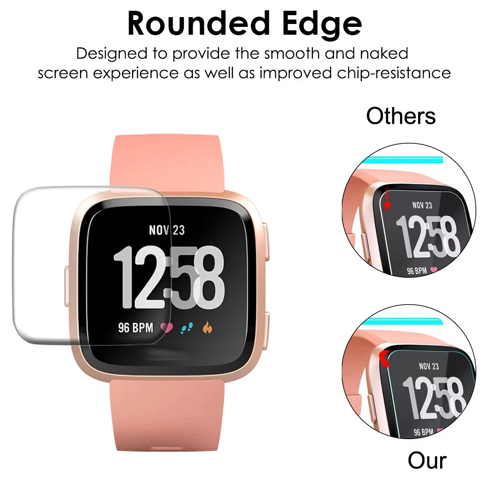Soft Hydrogel Film For Fitbit Versa 2 Screen Protector Anti-scratch Protective Film For Fitbit Versa Versa2 Watch Accessories