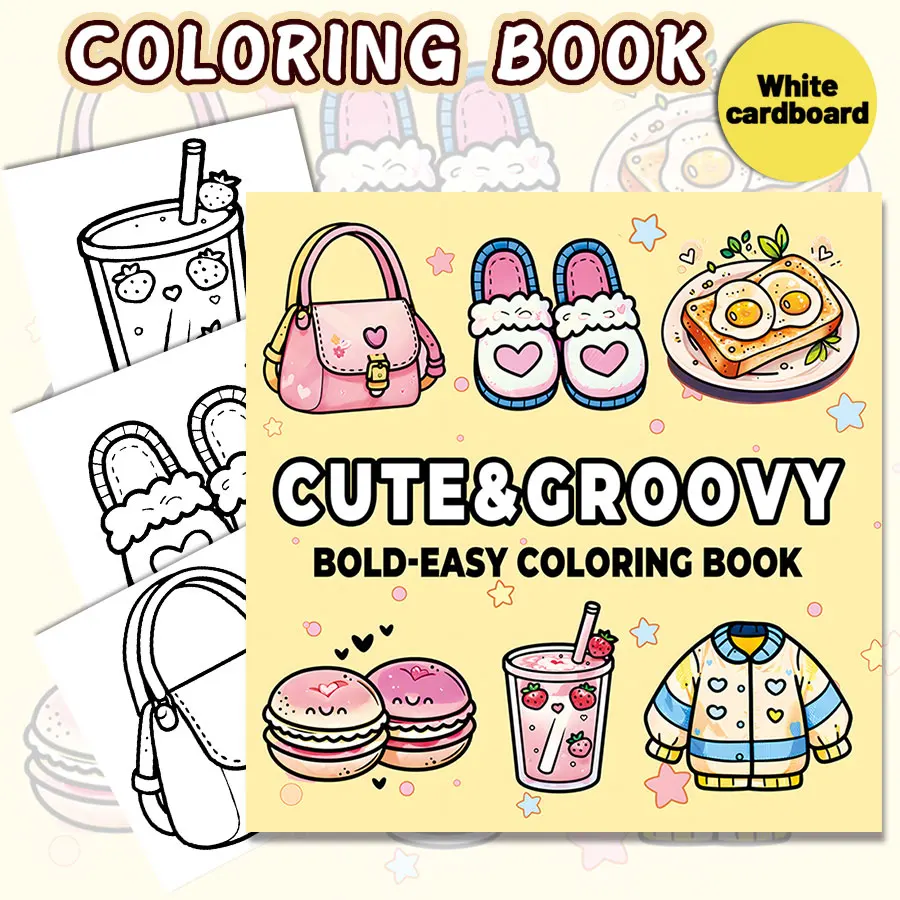 สมุดระบายสีดินแดนแฟนตาซี ฉากมหัศจรรย์ ระบายสีง่าย สําหรับผู้ปกครองที่บ้าน - DIY เด็ก ผ่อนคลาย ดันลม เพิ่มความคิดสร้างสรรค์