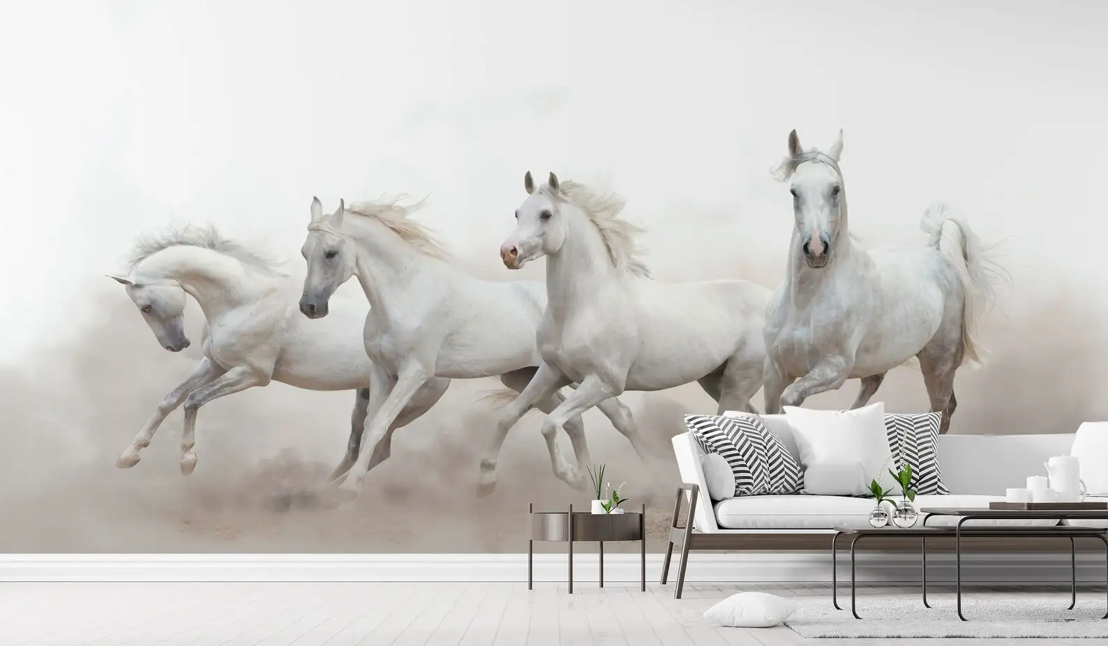Customized Mural Retro Landscape Horse Wallpaper Living Room Bedroom Corridor Cartoon Children's Room Decorative 3d Wallpaper