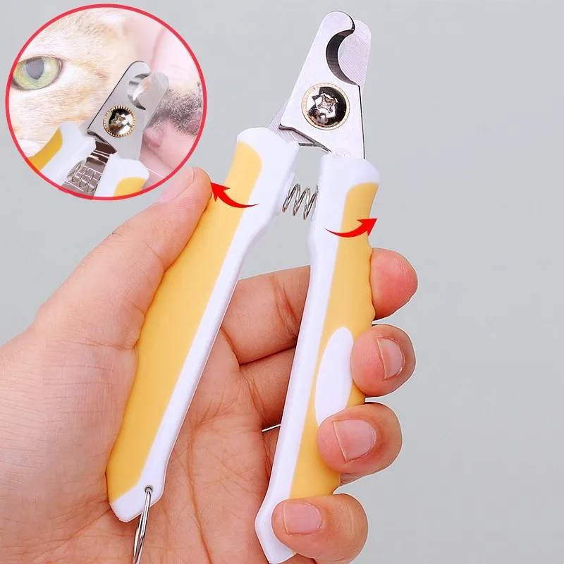 

Pet Nail Clippers Dog Nail Grinder Pet Grooming Stainless Steel Nailclippers for Dog Paw Cleaning No Hurt Dogs Nailclippers