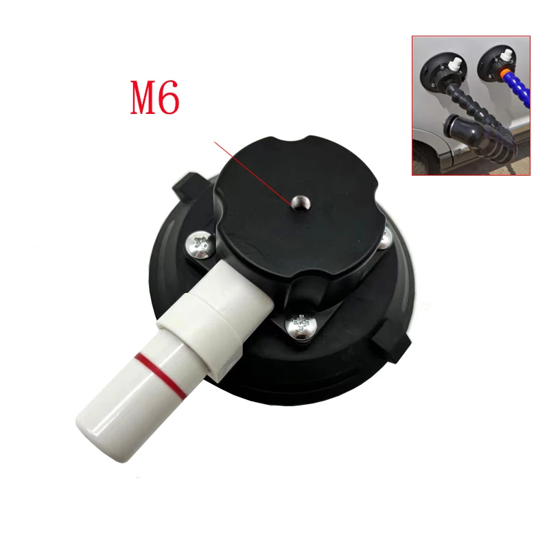 4inch Pump Rubber Cups For Car Dent Repair Light Gooseneck Pipe Accessory Handle Pump Suction Cups Tools 5