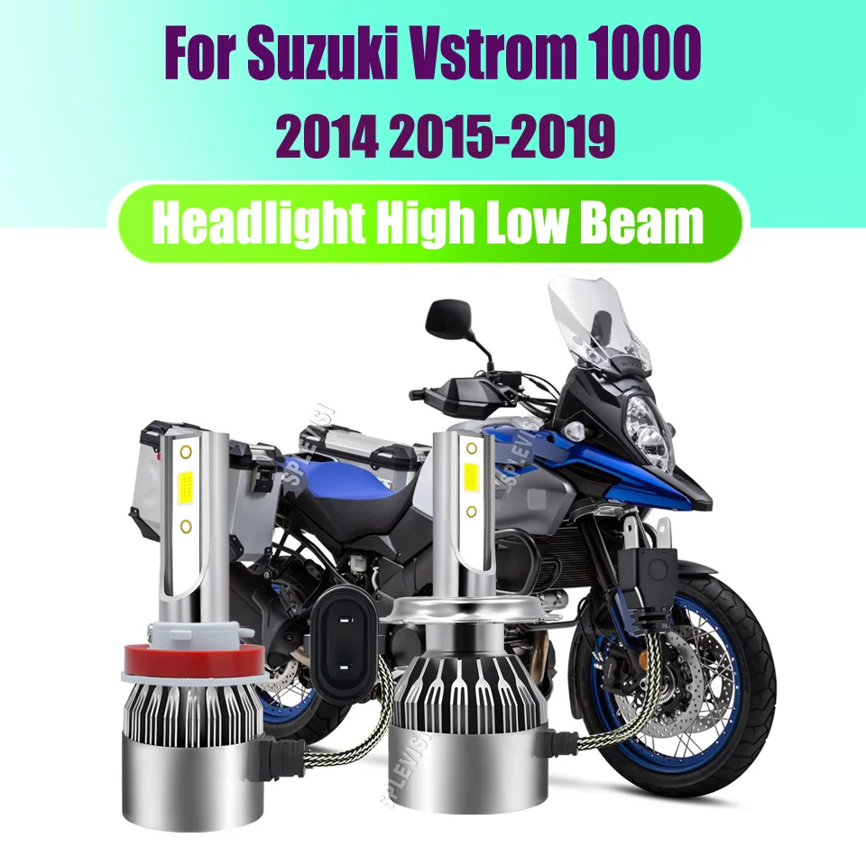 

H9 H7 Headlight Bulbs -maintaining stable performance even on bumpy roads For Suzuki Vstrom 1000 2014 2015 2016 2018 2019