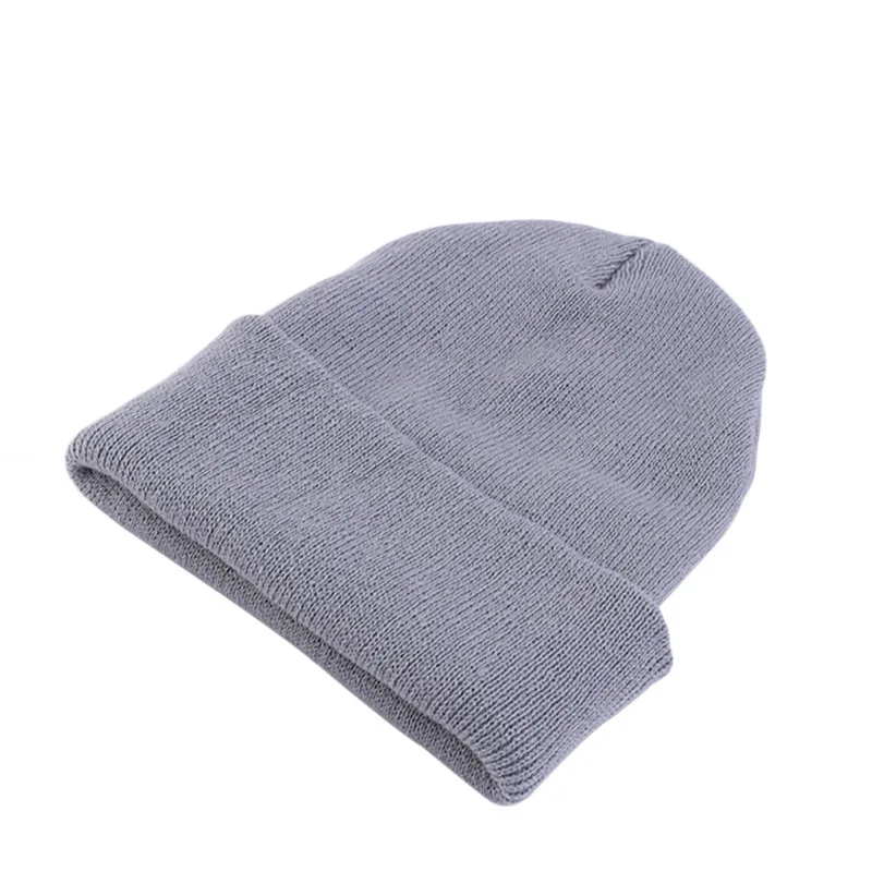 Neue Unisex Einfarbige Strickmütze Herbst Winter Hip-Hop-Beanie für Männer und Frauen SkullCap Mützen Outdoor Winddichte Männermütze Gorro Skimütze – Detail 20