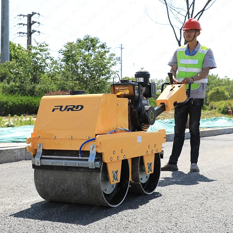 New affordable small double drum road roller with high quality