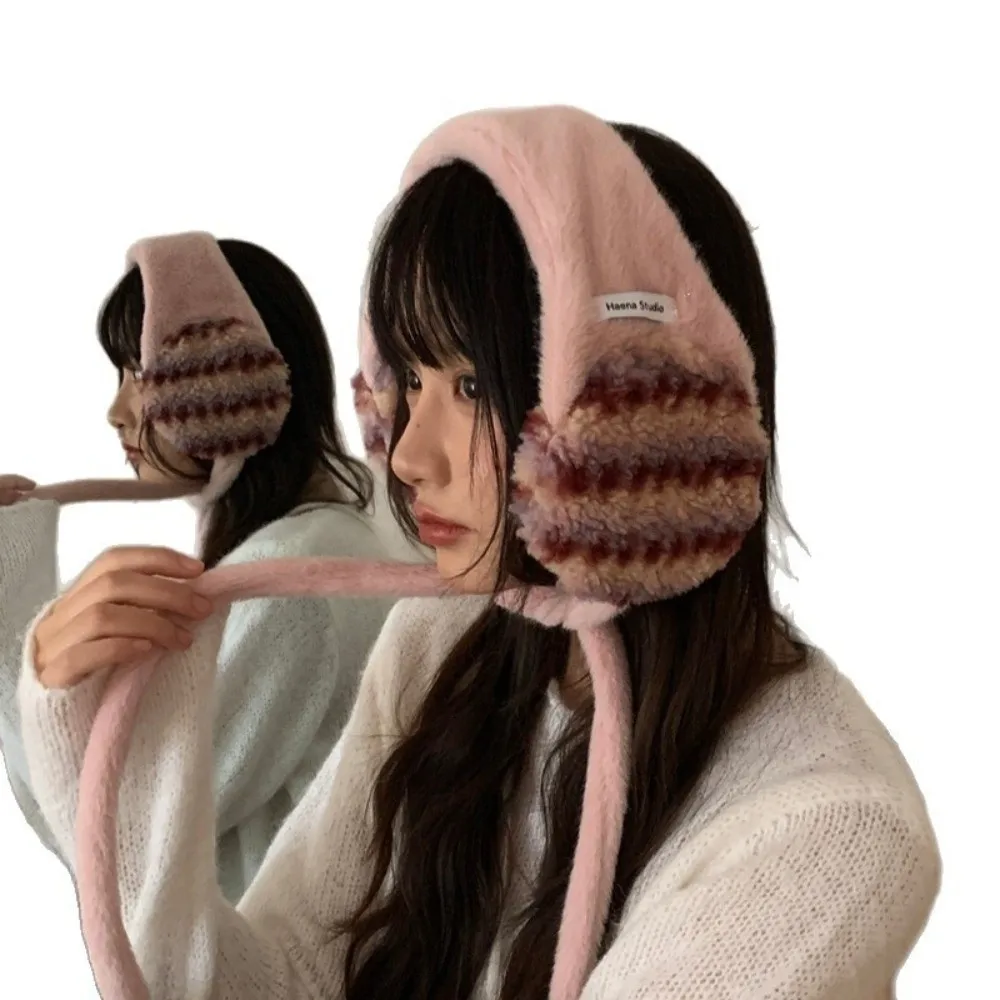 fashion-thickned-lace-up-earmuffs-cold-proof-windproof-lace-up-pullover-hat-keep-warm-ear-protection-headband-winter