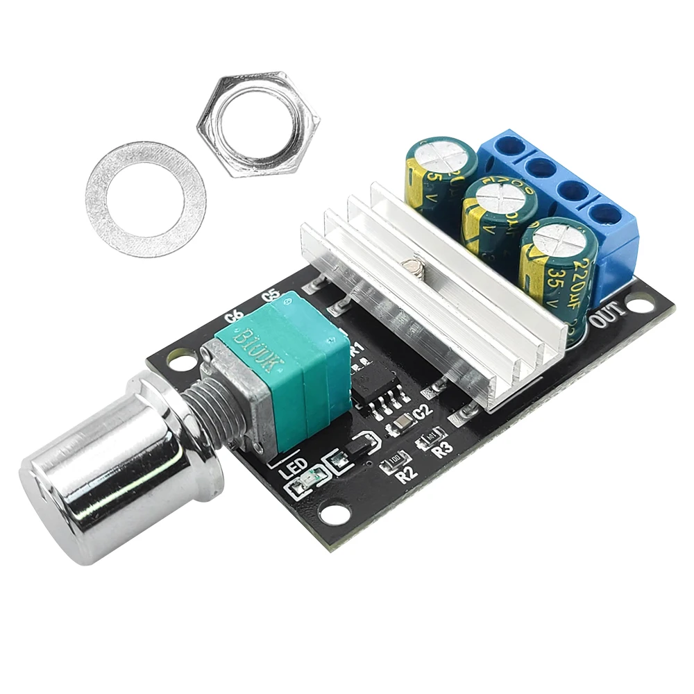 6V 12V 24V 28V PWM DC Motor Speed Controller B100K 3A Motor Governor Adjustable Speed Regulator Motor Controller