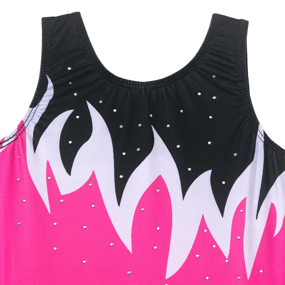 فستان رقص باليه للفتيات بدون أكمام توتو متجنب ثياب سباركلي ملابس الجمباز راقصة الباليه أزياء أداء المسرح #4