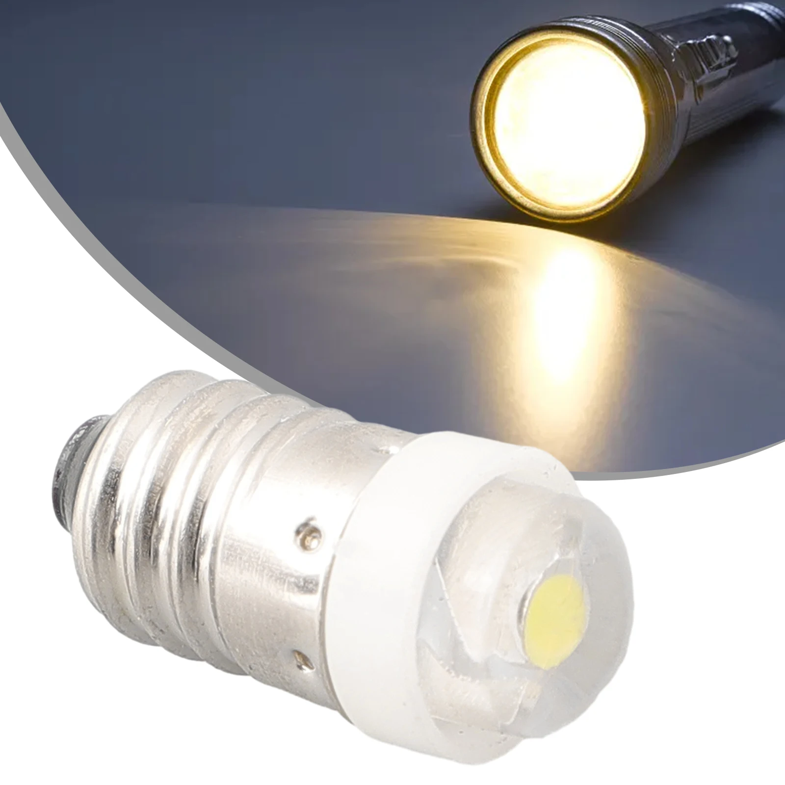 Flashlight Light Bulb Accessories 0.5W 3/4.5/6V Grass+Metal Lantern for torch Replacement Silver for durable Fitting High