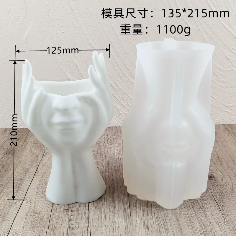 Abstract Body Silicone Mold for Handmade Desktop Decoration Gypsum Resin Pen Holder Flower Pot Micro-landscape Silicone Mould