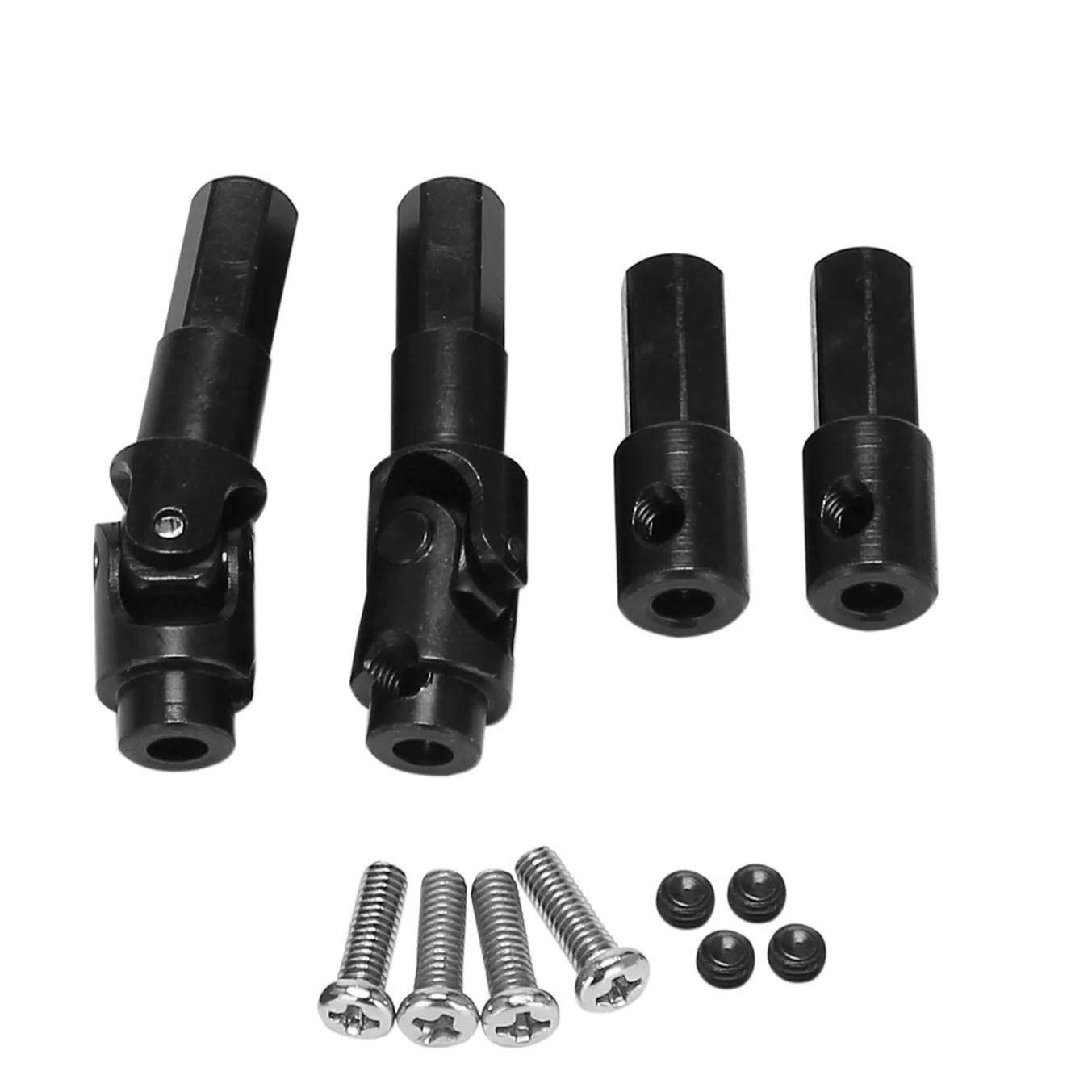 WPL C14 C24 C34 B14 B24 B36 MN D90 MN99S 4pcs Metal Front and Rear Axle Drive Shaft RC Car Upgrade Parts Accessories