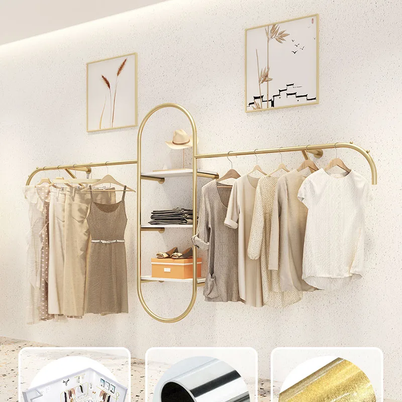 Bedroom Clothing Rack Garment Standing Hanger Outdoor Boutique Clothing Rack Mobile Tendedero Ropa Plegable Library Furniture Z7