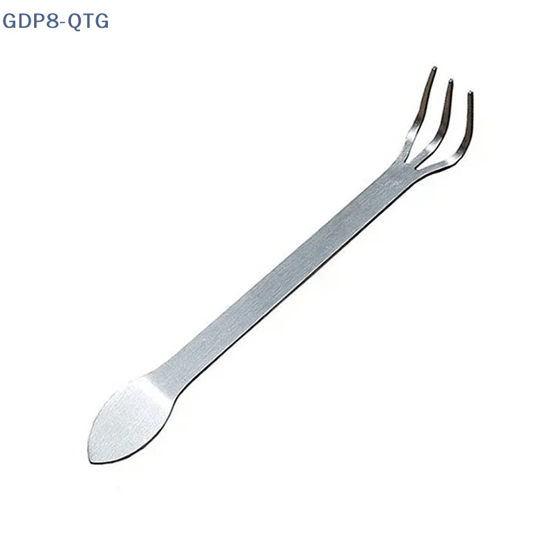 HOT! 1Pc New Stainless Steel Root Rake Bonsai Potted Plants 3-Prong Loosen Soil Tool Handheld Rustproof Rake Home Gardening Tool